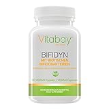 Vitabay Bifidyn 60 vegane Kapseln • 42 Mrd aktive Bakterienkulturen • Biotische Bifidobakterien • Mikroverkapselt • Natürliche Rohstoffe • Made in Germany