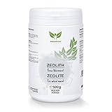 NaturaForte Zeolith Pulver 500g - Klinoptilolith 92%, Vulkanerde extra fein gemahlen in Premium Qualität, ohne Zusätze, Reines & naturbelassenes Vulkangestein